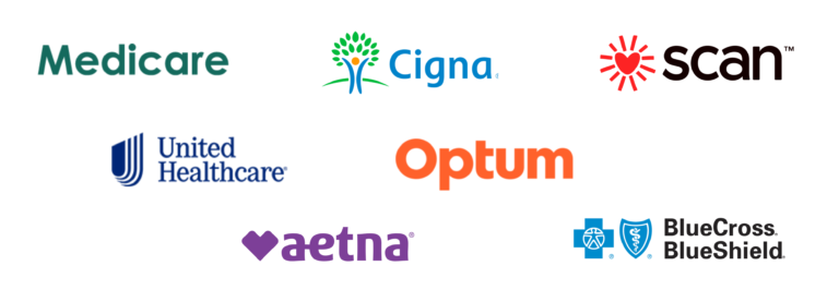 We accept the following insurances